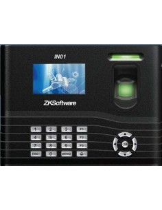 Pointeuse biométrique et badge IN01-A ZKTeco avec contrôle d'accès