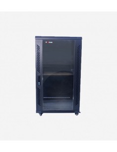 Armoire informatique 18U-2V-80C 600x800x1000 avec 2 étagères et 2 ventilateurs
